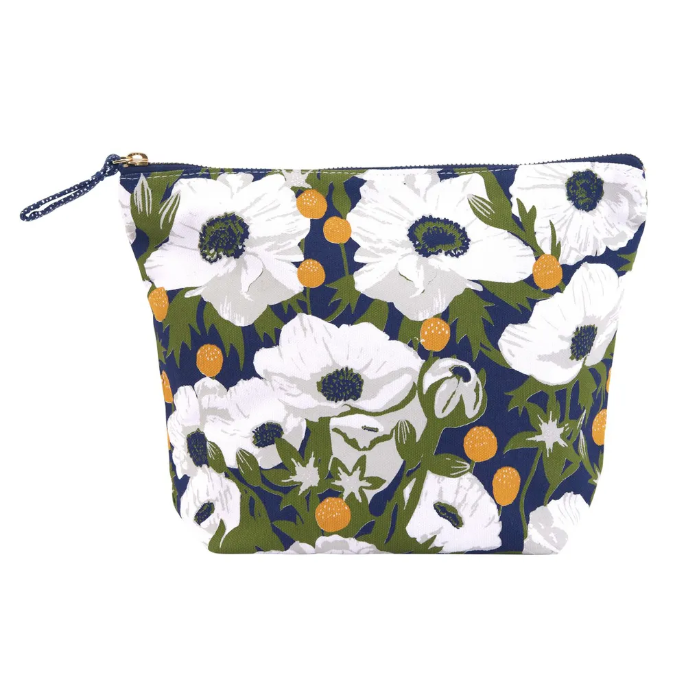 Anemone Poppy Large Essential Canvas Pouch