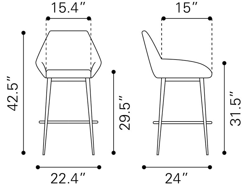 Vila Barstool Gray 11
