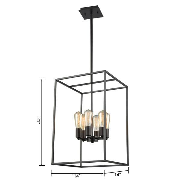 Williamsport 14'' Wide 6-Light Chandelier - Oil Rubbed Bronze
