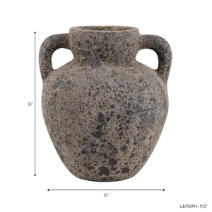 KNOXCLIFF BLACK VASE 13 (IN) 10