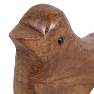 9X6" WOOD BIRD, NATURAL 7