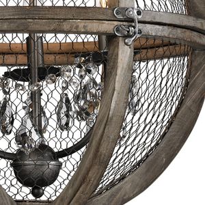 Renaissance Invention 18'' Wide 3-Light Chandelier - Weathered Zinc 3