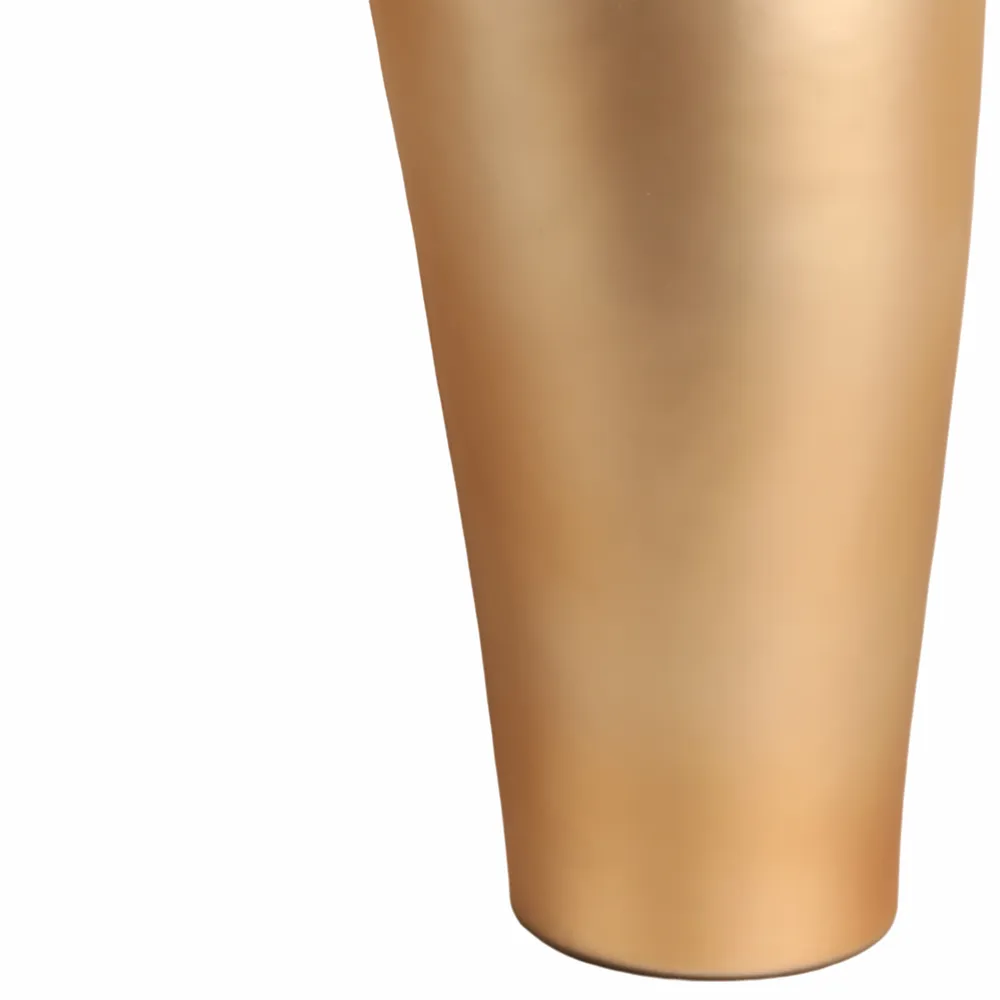 BAKERSHAW GOLD GLASS VASE 22 (IN)