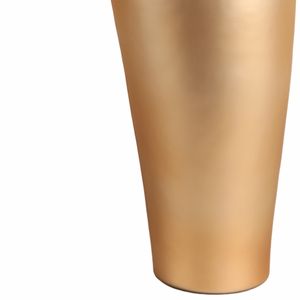 BAKERSHAW GOLD GLASS VASE 22 (IN) 6