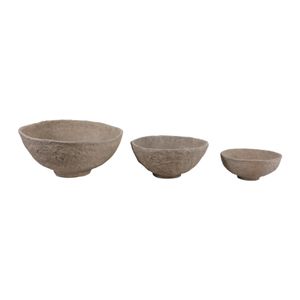 BECKLEY SET OF 3 TAN BOWLS 10 (IN) 1