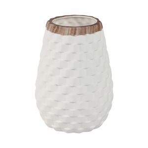 GORTONRUN WHITE VASE 9 (IN) 1