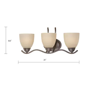 Triton 21'' Wide 3-Light Wall Lamp - Sable Bronze 2