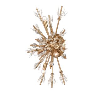 Starburst 26'' High 4-Light Sconce - Satin Brass 2