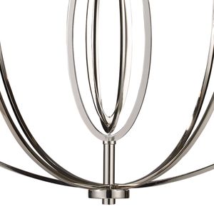 Dione 25'' Wide 6-Light Chandelier - Polished Nickel 3