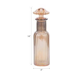 IVYCREST ORANGE GLASS VASE 14 (IN) 9