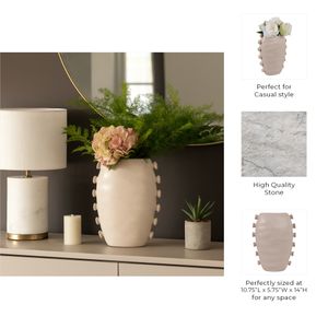CRANEHOLM IVORY VASE 14 (IN) 10