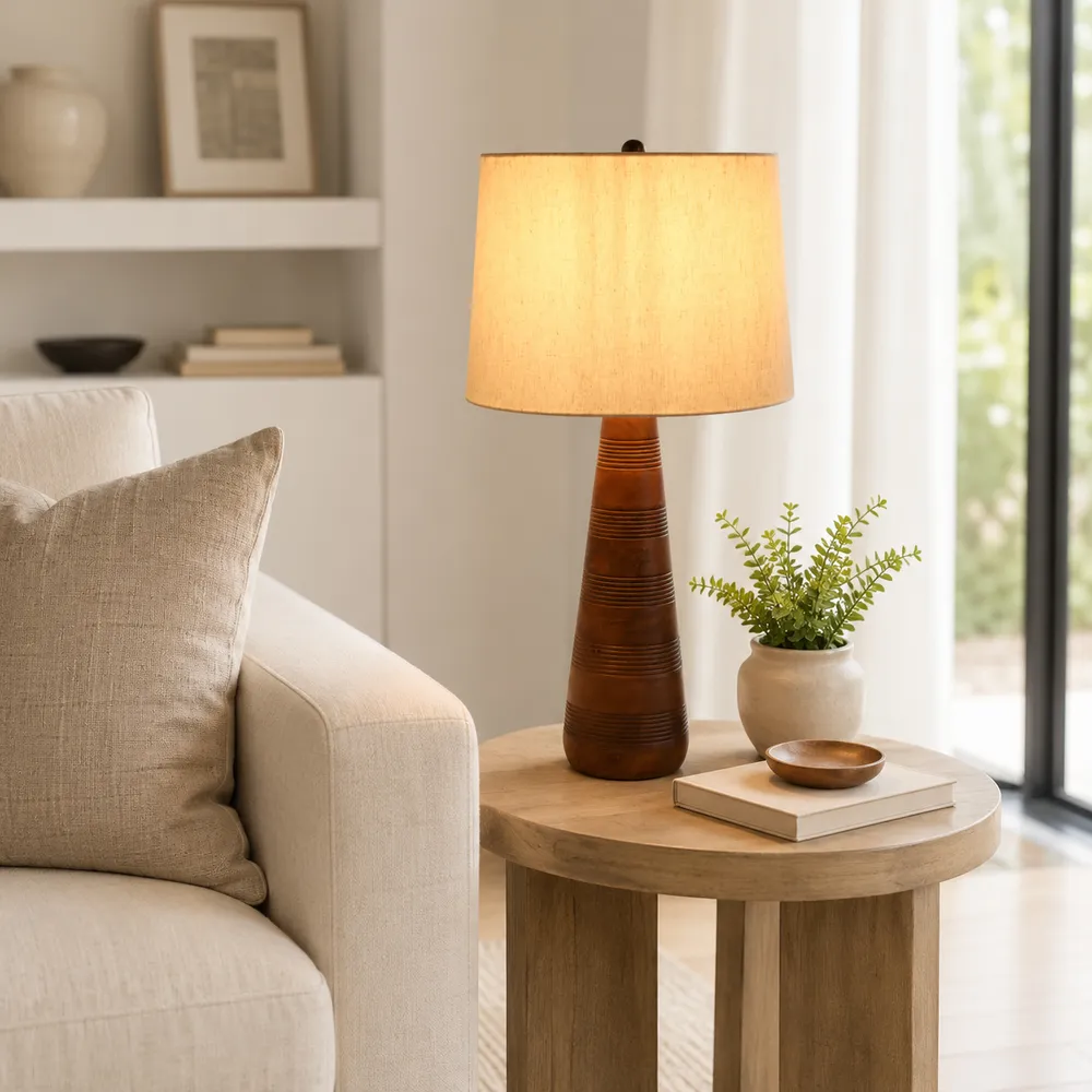 RAFEHAM BROWN LAMP 29 (IN)