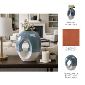 CHLOEOAK BLUE VASE 14 (IN) 11