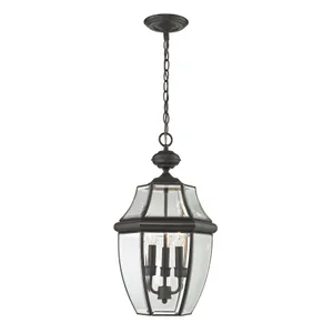 Ashford 12'' Wide 3-Light Outdoor Pendant - Oil Rubbed Bronze 1