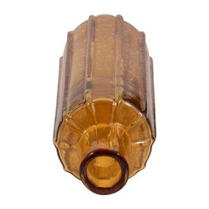 VINSON ORANGE GLASS VASE 17 (IN) 6