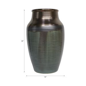 HEDLEYHOLM BRONZE VASE 22 (IN) 7