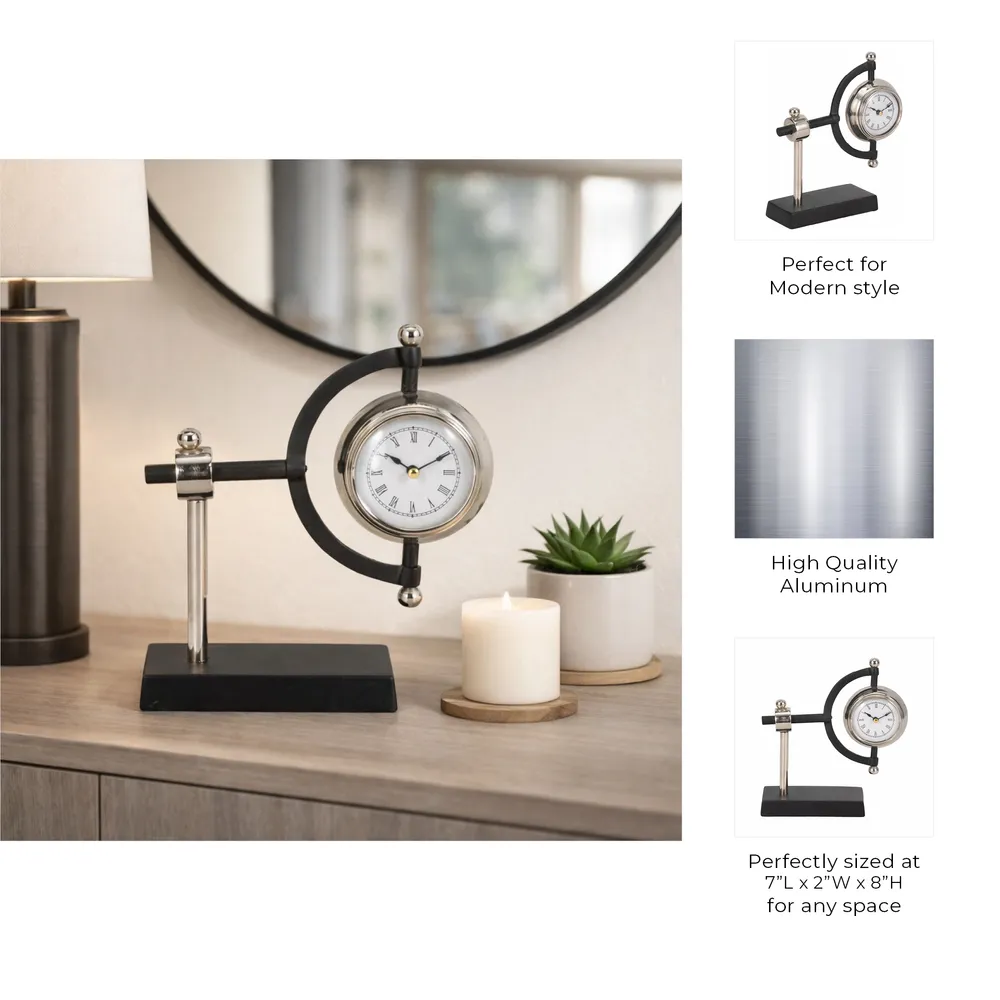 REXCROSS SILVER CLOCK 8 (IN)