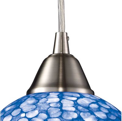 Cira 6″ Wide 1-Light Mini Pendant - Satin Nickel
