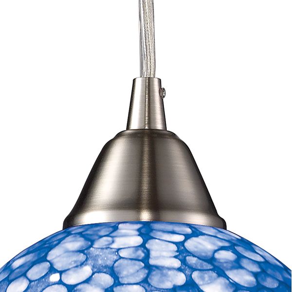 Cira 6'' Wide 1-Light Mini Pendant - Satin Nickel
