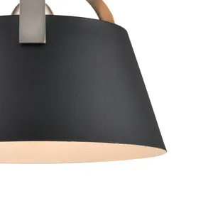 Jepson 9.5'' Wide 1-Light Semi Flush Mount - Matte Black 5