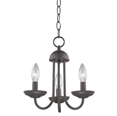Montgomery 12'' Wide 3-Light Chandelier - Oil Rubbed Bronze