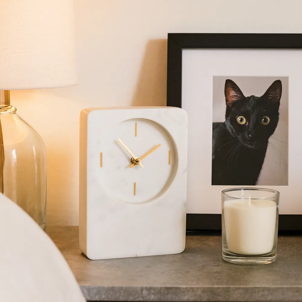 GLENNROSE WHITE CLOCK 9 (IN)