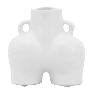 HELENAOAK WHITE VASE 6 (IN) 6