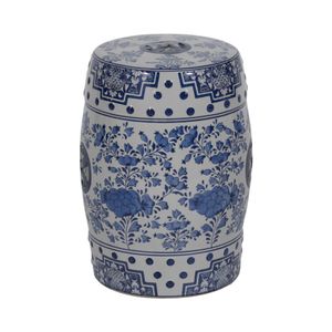 FLINTHAM BLUE GARDEN STOOL 18 (IN) 4