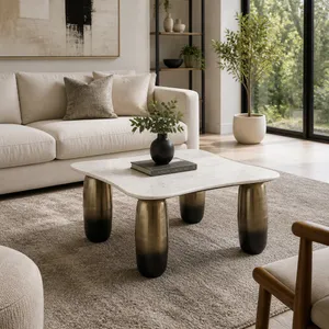AVAPORT GOLD COFFEE TABLE 16 (IN) 10