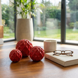 NEWTONGATE SET OF 3 RED DECOR 6 (IN) 10