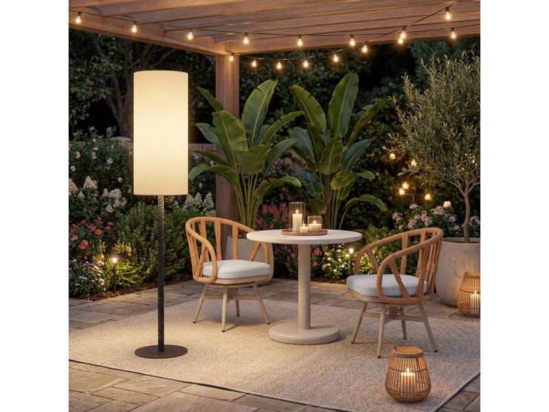 Lumaris Solar Floor Lamp Black 2