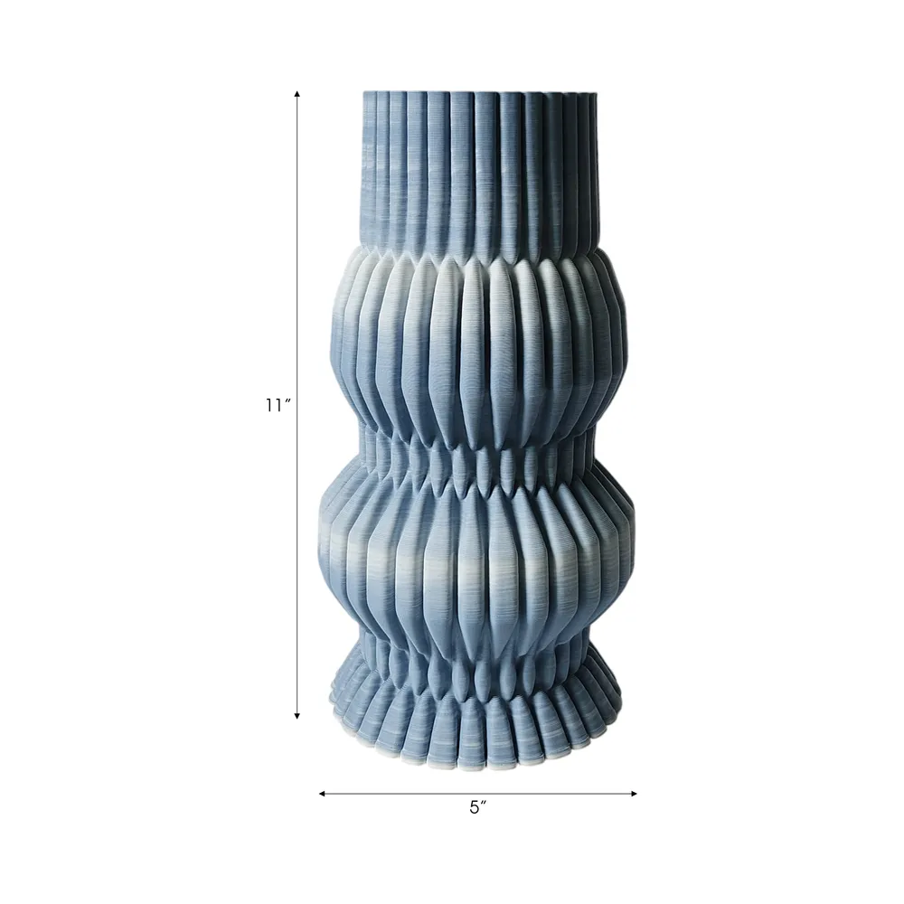 GRIFFINRUN BLUE VASE 11 (IN)