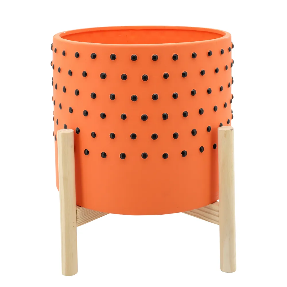 MORTONVALE ORANGE PLANTER 11 (IN)