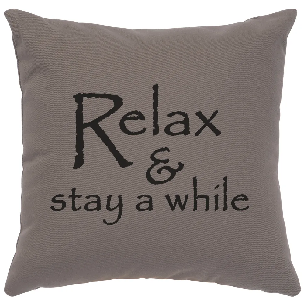 Image Pillow - Relax - Cotton Chrome