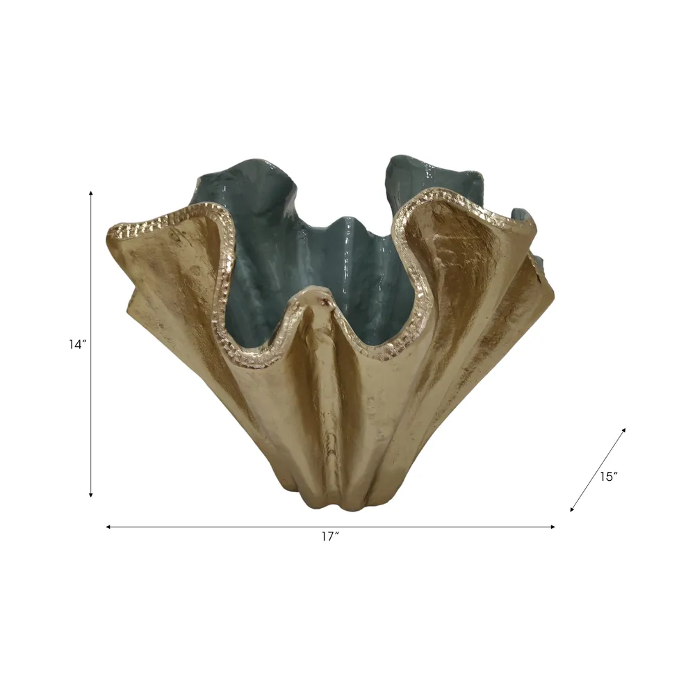 DRAYTONOAK GOLD VASE 14 (IN)