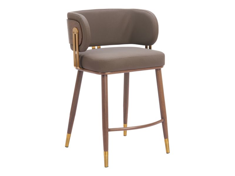 Brew Counter Stool Brown & Walnut 7