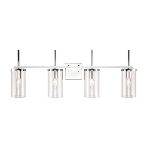 Oakland 32.5'' Wide 4-Light Vanity Light - Chrome