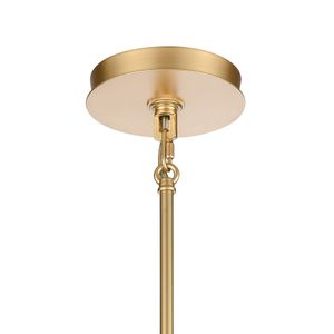 Open Louvers 10'' Wide 1-Light Mini Pendant - Champagne Gold 5