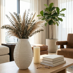 HAZENVALE WHITE VASE 17 (IN) 11