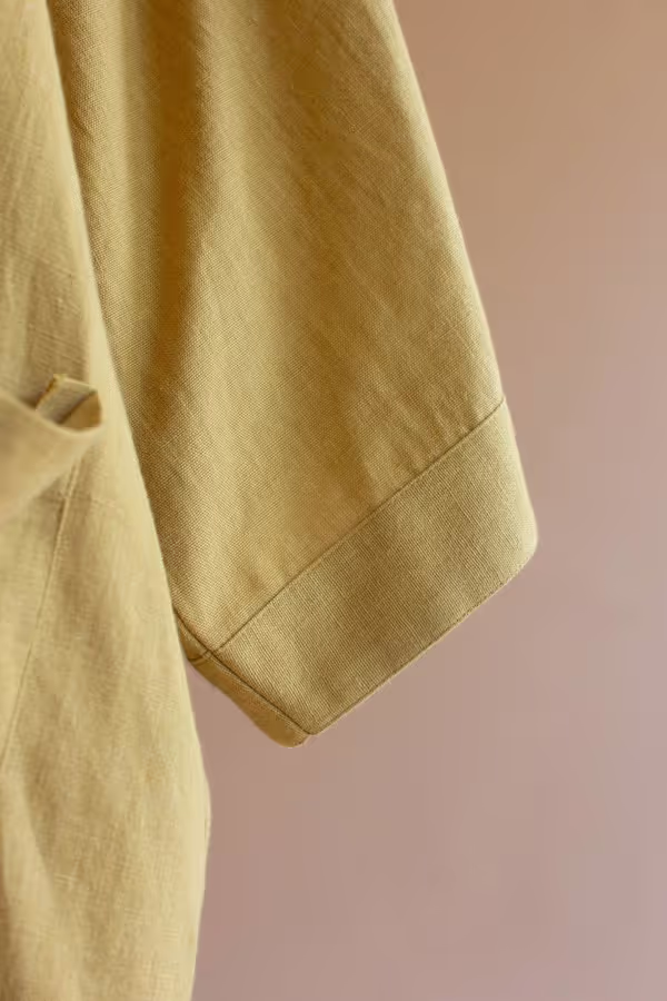 Short Kimono with Front Pockets - Pistachio
