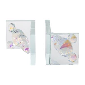 GARLANDGROVE SET OF 2 CLEAR BOOKENDS 7 (IN) 7