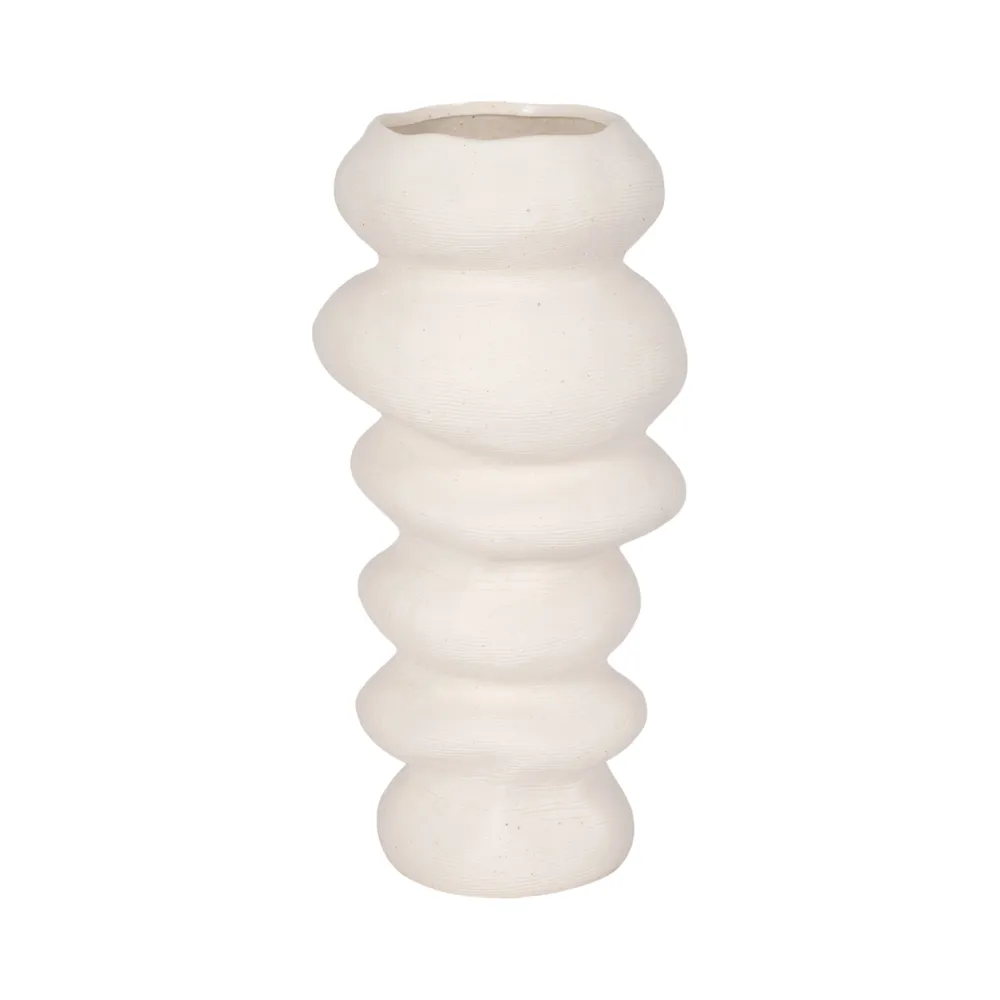 DUTTONMORE WHITE VASE 16 (IN)