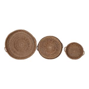 ASHCREST SET OF 3 TAN TRAY 7 (IN) 7