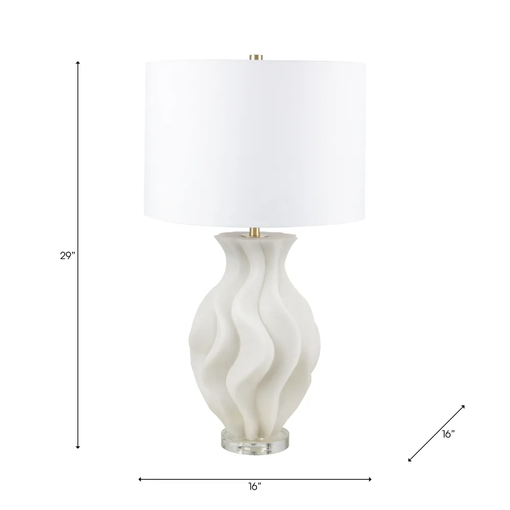 NICOLELEY WHITE LAMP 29 (IN)