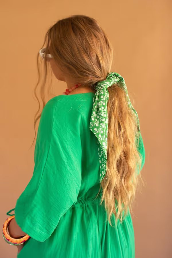 Jumper with Drawstring Waist / Kale