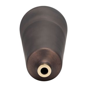 GRISHAMSHAW BRONZE GLASS VASE 21 (IN) 5