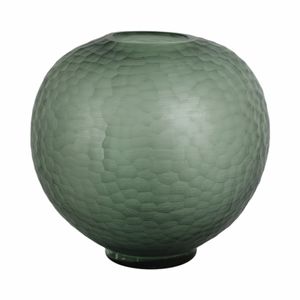 GROVERSTONE GREEN GLASS VASE 14 (IN) 5