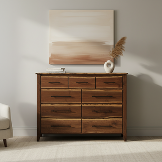 Heartland Walnut Nine drawer Dresser - Premium