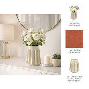 BAKERHAVEN TAUPE VASE 11 (IN) 10