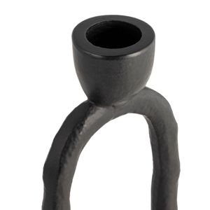 SHELTONRUN BLACK CANDLE HOLDER 8 (IN) 6